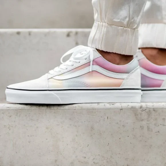 Vans Old Skool Aura Shift & White Skate Sneakers - Picture 11 of 15